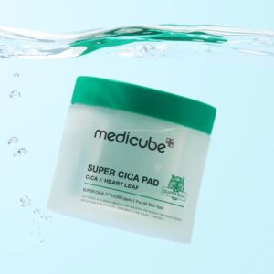 Medicube Super Cica Toner Pads 70ea, Korean Skincare with 88% Centella Asiatica, Super Cica 7 Complex and Heartleaf to Soothe, Hydrate and Calm Sensitive Skin