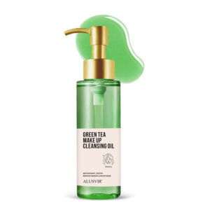 ALUSVIR Green Tea Makeup Cleansing Oil, Antioxidant Makeup Remover with Green Tea Extract for Deep Cleansing, Soothing and Moisturising All Skin Types